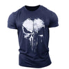 Männer t-shirt mit totenkopf-design - trendiges shirt für lässige anlässe