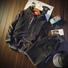 Samte tracksuit - lässige kapuzenjacke und hose für männer
