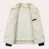 Männers freizeitjacke - leichte jacke mit kunstfellfutter für den alltag