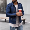 Männers leder bikerjacke - robust und langlebig