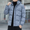 Leichter, wattierter herrenjacke mit kapuze - wasserdicht für freizeit und outdoor