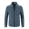 Männers strickfleece-jacke - lässige zip-jacke für den alltag