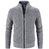 Männers strickfleece-jacke - lässige zip-jacke für den alltag
