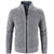 Männers strickfleece-jacke - lässige zip-jacke für den alltag