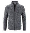 Männers strickfleece-jacke - lässige zip-jacke für den alltag