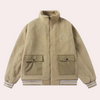 Männer outdoor jacke warm sherpa fleece - praktische schicht für lässige ausflüge