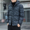 Leichter, wattierter herrenjacke mit kapuze - wasserdicht für freizeit und outdoor