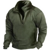 Men's warme fleece-pullover - vielseitiger halb-reißverschluss für den alltag