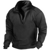 Men's warme fleece-pullover - vielseitiger halb-reißverschluss für den alltag