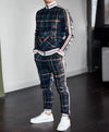 2-teiliger männer trainingsanzug - moderner reissverschluss-jacke und hose für lässigen look - lässige sportbekleidung