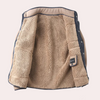 Männer freizeitjacke mit warmer sherpa-fütterung - stylische alltagsoberbekleidung, strapazierfähiger stoff
