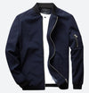Leichter sommer bomberjacke für männer – vielseitiger reissverschluss-look für freizeit und büro