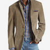 Brauner baumwoll-blazer - stilvolle männerjacke für den alltag
