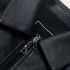 Männer lederjacke mit vielseitigem reissverschluss in schwarz - lässig und semi-formell