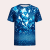 Geometrisches muster t-shirt - trendiger männer grafik tee
