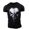 Männer t-shirt mit totenkopf-design - trendiges shirt für lässige anlässe