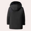 Männer parka jacke mit kunstfell-kragen – modische winter-aussenbekleidung für kaltes wetter