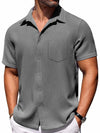 Männershirt mit kurzen ärmeln - leichtes outfit für lässige sommertage