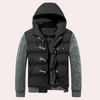 Männers isolierte daunenjacke mit kapuze - stylisch und lässig für den winter