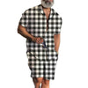 Männer casual shirt mit vielseitigem karomuster - trendige sommerkleidung für den alltag