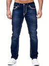 Slim-fit denim jeans - trendy herren freizeit-hosen