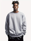 Männer sweatshirt im lässigen schnitt - gemütlicher rundhals für den alltag