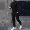 Eleganter schwarze trainingsanzug - moderne herren loungewear