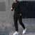 Eleganter schwarze trainingsanzug - moderne herren loungewear