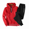 2-teiliger männer tracksuit - stylische kapuzenpullover und jogginghosen für lässige outfits