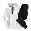 2-teiliger männer tracksuit - stylische kapuzenpullover und jogginghosen für lässige outfits