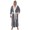 Männerbademantel - luxuriöser kapuzenfleece-robe für entspannte stunden