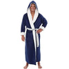 Männerbademantel - luxuriöser kapuzenfleece-robe für entspannte stunden