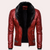 Männliche lederjacke mit steppdesign - lässiger biker-mantel für jede jahreszeit