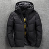 Männers gefütterte pufferjacke - gemütliche wintermode für kaltes wetter