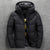 Männers gefütterte pufferjacke - gemütliche wintermode für kaltes wetter