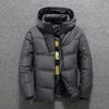 Männers gefütterte pufferjacke - gemütliche wintermode für kaltes wetter